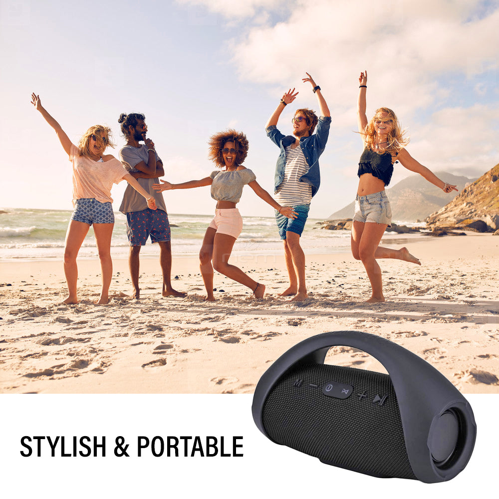 Portable Booms Box Mini Splash-proof Wireless Bluetooth Stereo Speaker Black